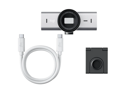 Logitech MX Brio 4K Ultra HD Collaboration and Streaming Webcam - 960-001550 - Pale Gray