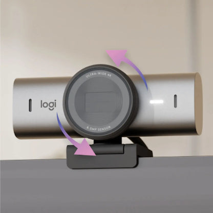 Logitech MX Brio 4K Ultra HD Collaboration and Streaming Webcam - Pale Gray