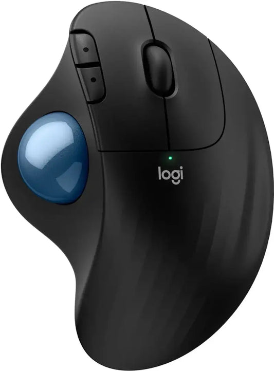 Logitech Ergo M575S Wireless Ergonomic Trackball Mouse - Black - 910-007026