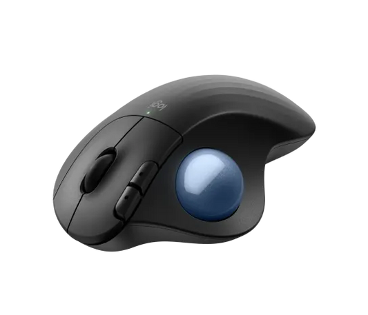 Logitech Ergo M575S Wireless Ergonomic Trackball Mouse - Black - 910-007026