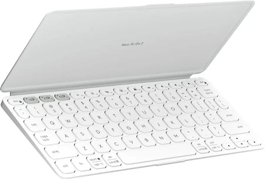 Logitech Keys-to-Go-2 Ultra Portable Keyboard with Cover for Tablets - 920-012919 - Pale Gray