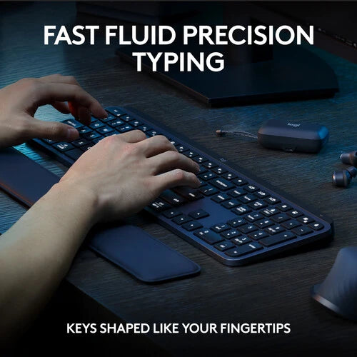Logitech MX Keys S Combo - Black:  MX Master 3S Mouse, MX Keys S Keyboard, and MX Palm Rest