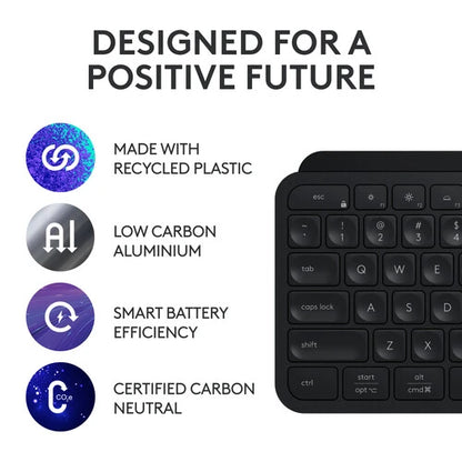 Logitech MX Keys S Combo - Black:  MX Master 3S Mouse, MX Keys S Keyboard, and MX Palm Rest