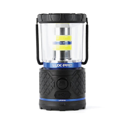 LuxPro LP1512 Rugged Rechargeable LED Lantern with Power Bank - 1100 Lumens