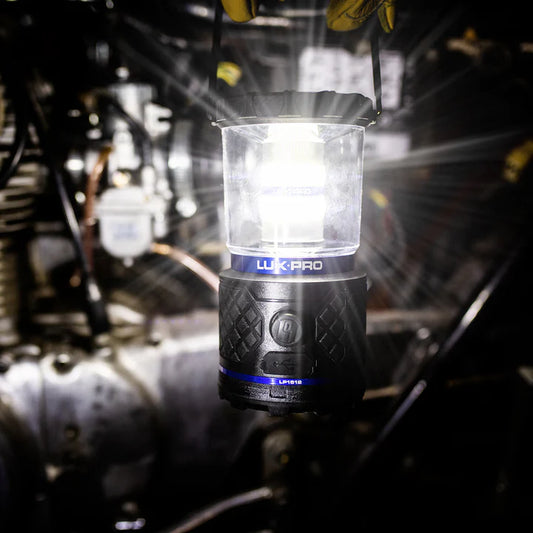 LuxPro LP1512 Rugged Rechargeable LED Lantern with Power Bank - 1100 Lumens