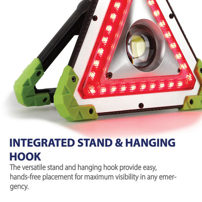 LuxPro LP309 Reflective Magnetic Emergency Light with Hanging Hook and Stand