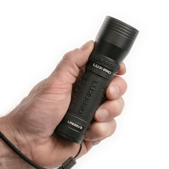 LuxPro LP630V3 Focusing LED Flashlight with TackGrip - 630 Lumens