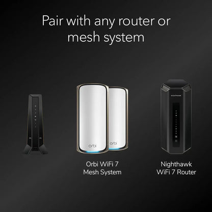 Netgear CM3000 Nighthawk High-Speed Cable Modem - Mid/high-Split DOCSIS 3.1  - Multi-Gig 2.5Gbps