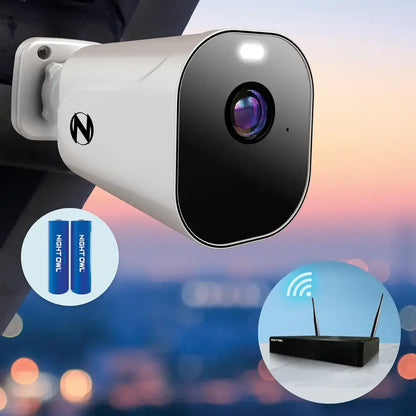 Night Owl 4 Wire Free Battery Cameras and 4K WiFi 10 Channel NVR Security System - BTWN81-42B