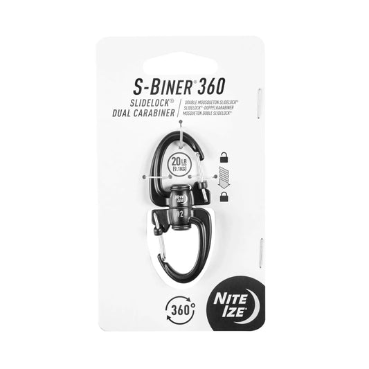 Nite Ize S-Biner 360 SlideLock Dual Carabiner #2 - SBLR2-01-R3RF1