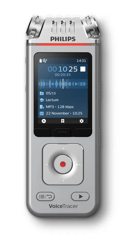 Philips 8GB VoiceTracer Audio Recorder - DVT4110 - MP3 PCM Recording