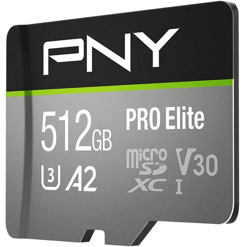 PNY 512GB PRO Elite microSDXC Flash Card - P-SDUX512U3100PRO-GE