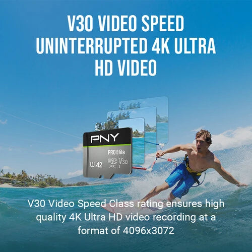 PNY 512GB PRO Elite microSDXC Flash Card - P-SDUX512U3100PRO-GE