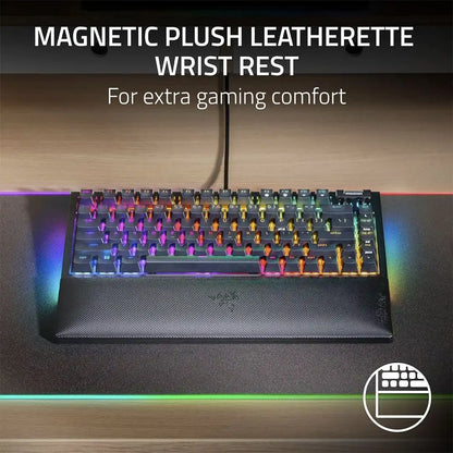 Razer Blackwidow V4 75% Hot-Swappable Mechanical Gaming Keyboard - RZ03-05000200-R3U1