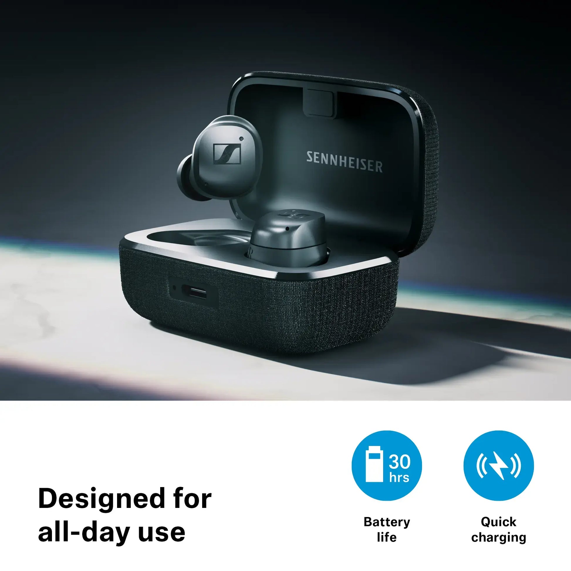 Sennheiser Momentum True Wireless 4 Earbuds - MTW4 - Black Graphite