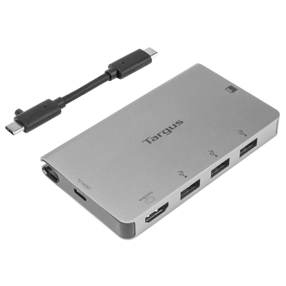 Targus ACA963BT USB-C Single Video Multi-Port Hub - Silver