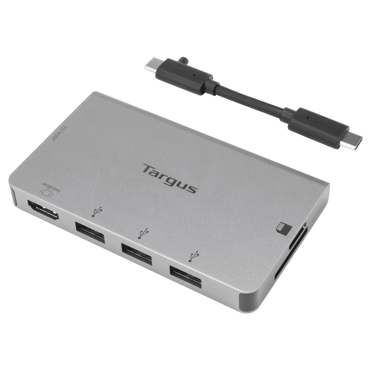 Targus ACA963BT USB-C Single Video Multi-Port Hub - Silver