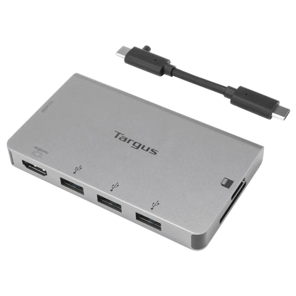 Targus ACA963BT USB-C Single Video Multi-Port Hub - Silver