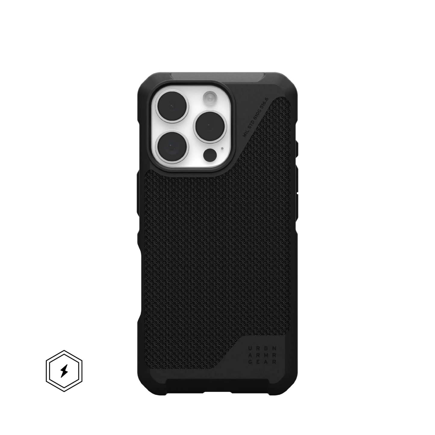 UAG Urban Armor Gear Metropolis LT Case for 2024 iPhone 16 Pro - Kevlar Black - 114452113940