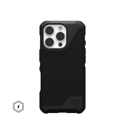 UAG Urban Armor Gear Metropolis LT Case for 2024 iPhone 16 Pro - Kevlar Black - 114452113940