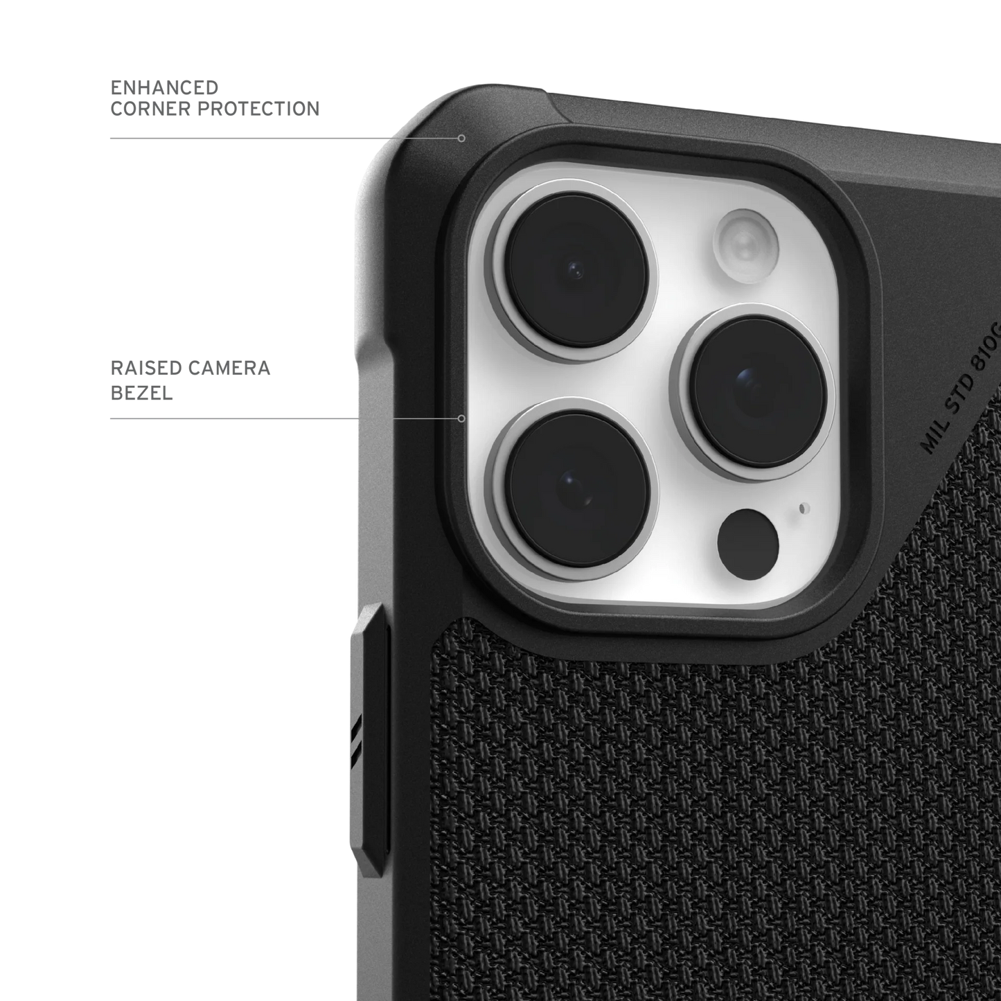 UAG Urban Armor Gear Metropolis LT Case for 2024 iPhone 16 Pro - Kevlar Black - 114452113940