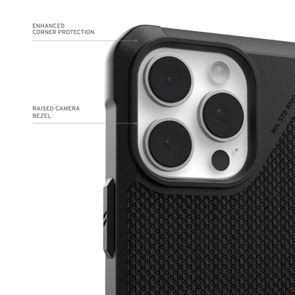 UAG Urban Armor Gear Metropolis LT Case for 2024 iPhone 16 Pro - Kevlar Black - 114452113940