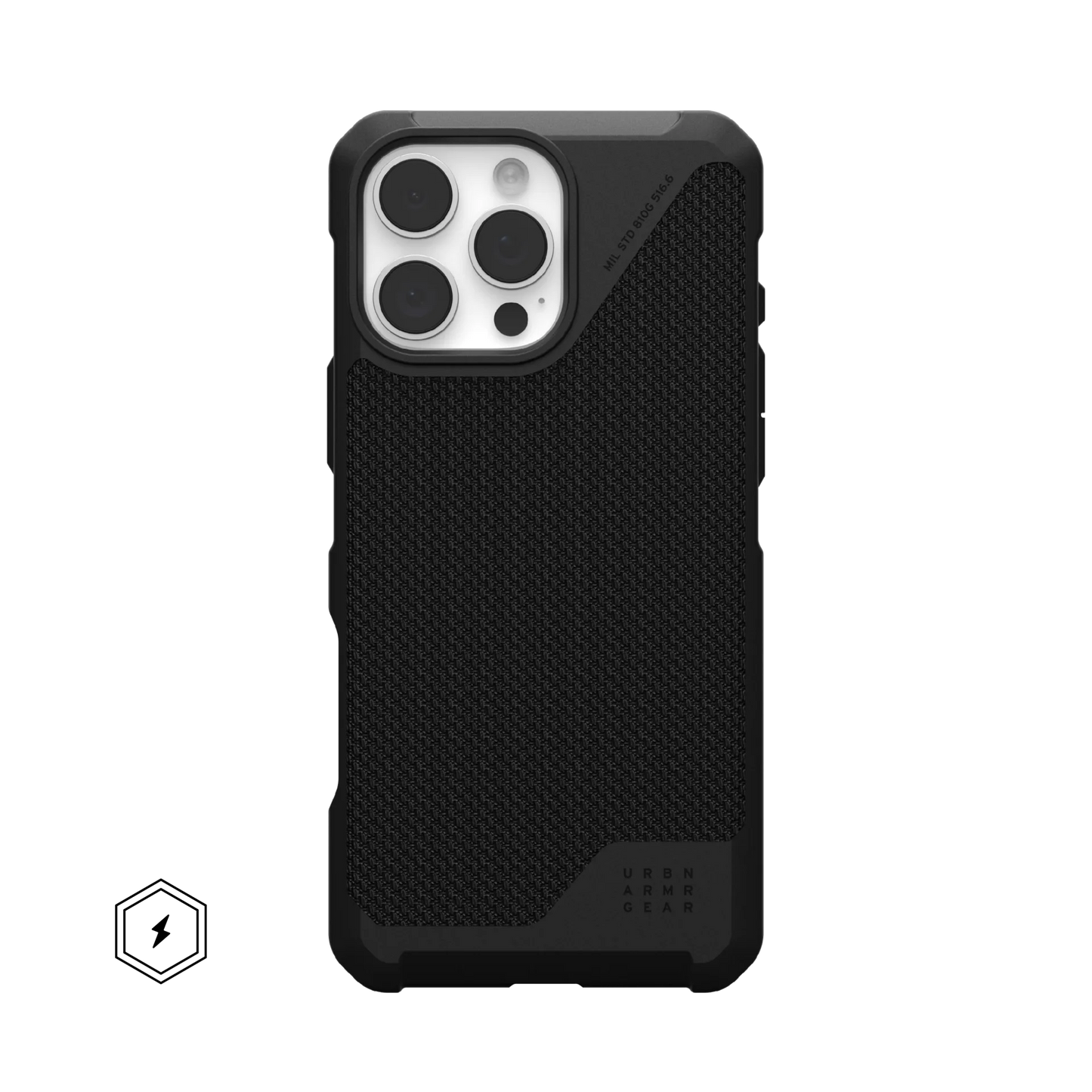 UAG Urban Armor Gear Metropolis LT Case for 2024 iPhone 16 Pro Max - Kevlar Black - 114453113940