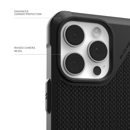 UAG Urban Armor Gear Metropolis LT Case for 2024 iPhone 16 Pro Max - Kevlar Black - 114453113940