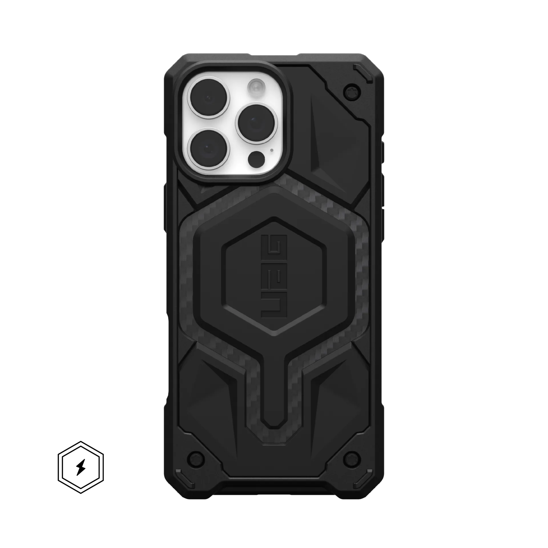UAG Urban Armor Gear Monarch Pro Case for 2024 iPhone 16 Pro Max - Carbon Fiber - 114457114242