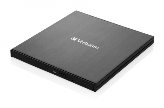 Verbatim External Slimline Blu-ray Writer - USB 3.2 Gen 1 Blu-ray and DVD RW Drive - 43890