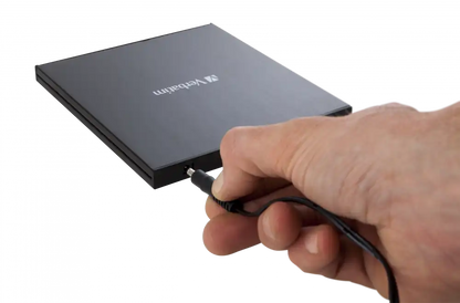 Verbatim External Slimline Blu-ray Writer - USB 3.2 Gen 1 Blu-ray and DVD RW Drive - 43890