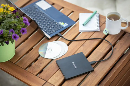 Verbatim External Slimline Blu-ray Writer - USB 3.2 Gen 1 Blu-ray and DVD RW Drive - 43890